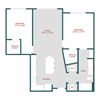 B1.1 Two bedroom, One bathroom
